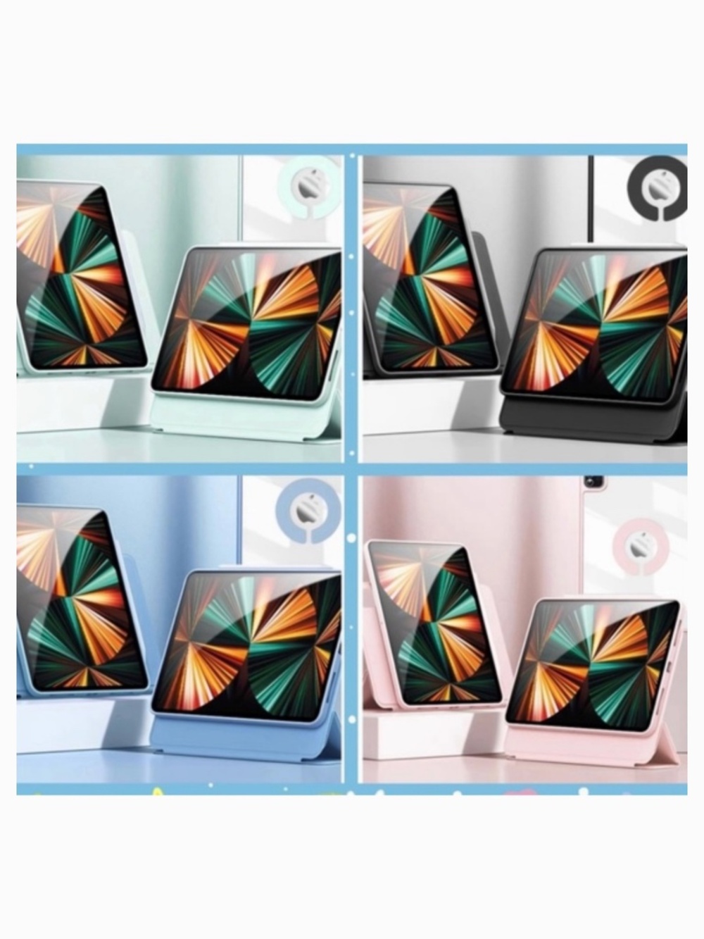 iPad Pro 2/3 case, iPad Air 4/5 case,iPad 7/8/9 case. Multiple color options